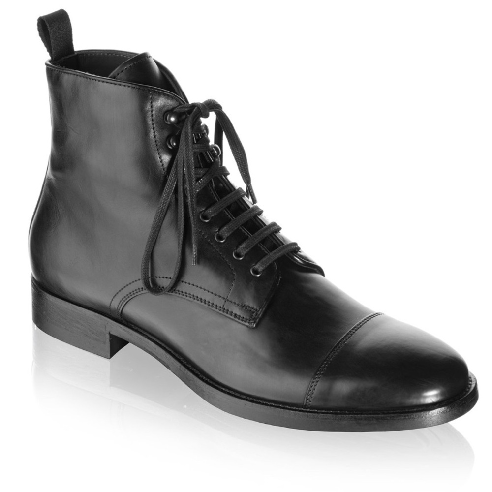 Adam Derrick black dress boots leather shoes men’s